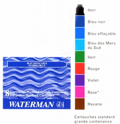 WATERMAN - CARTOUCHES D`ENCRE GM INTER 8